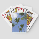 Cool Blue Sky en palmbomen Pokerkaarten (Achterkant)