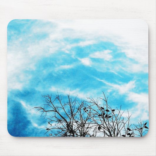 Cool Blue Sky Muismat (Voorkant)