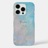 Cool Blue Sky Oil Painting Aangepaste naam Case-Mate iPhone Case (Achterkant)