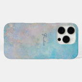 Cool Blue Sky Oil Painting Aangepaste naam Case-Mate iPhone Case (Achterkant (horizontaal))