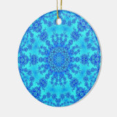 Cool Blue Snowflake Keramisch Ornament (Links)