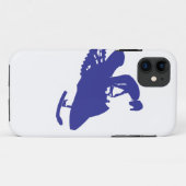 Cool Blue Snowmobiler Case-Mate iPhone Case (Achterkant (horizontaal))