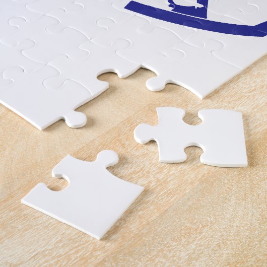 Cool Blue Snowmobiler Legpuzzel (Zijkant)