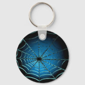 Cool Blue Spider Web Sleutelhanger (Achterkant)