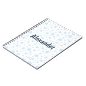 Cool Blue Stars Notitieboek (Linkerzijde)