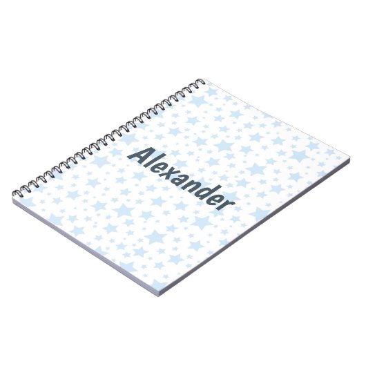 Cool Blue Stars Notitieboek (Linkerzijde)