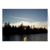 Cool Blue Sunset Note Card (Voorkant Horizontaal)