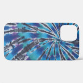Cool Blue Swirl Spiral Tie Dye Case-Mate iPhone Case (Achterkant (horizontaal))