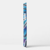 Cool Blue Swirl Spiral Tie Dye Case-Mate iPhone Case (Achterkant / Rechts)