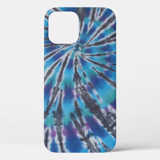 Cool Blue Swirl Spiral Tie Dye Case-Mate iPhone Case (Achterkant)