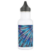 Cool Blue Swirl Spiral Tie Dye Waterfles (Links)
