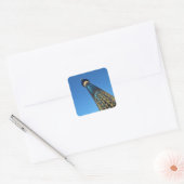Cool Blue Tokyo Skytree: Japan Vierkante Sticker (Envelop)