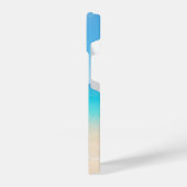 Cool Blue Tropical Beach iPhone Hoesje (Linkerkant)