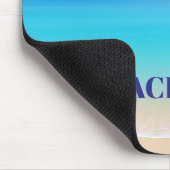 Cool Blue Tropical Beach Muismat (Hoek)