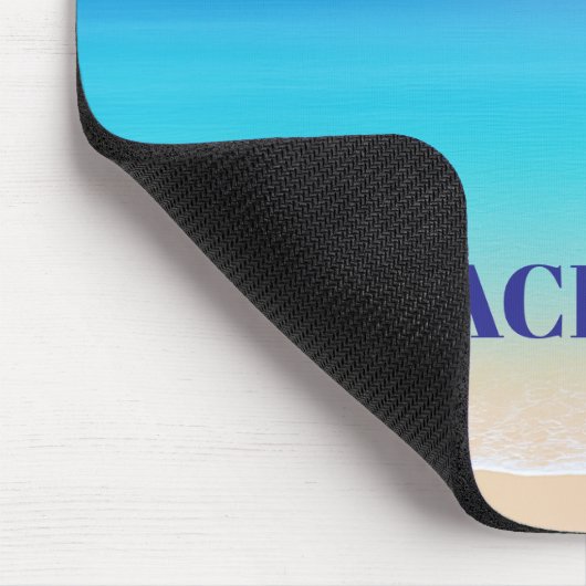 Cool Blue Tropical Beach Muismat (Hoek)