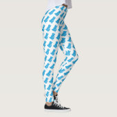Cool Blue Tweet Bird Mode Leggings (Rechts)