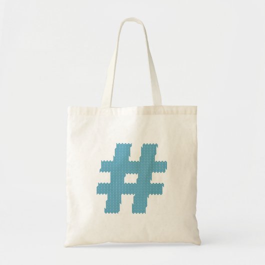 Cool Blue van breit hashtag Canvas tas (Voorkant)