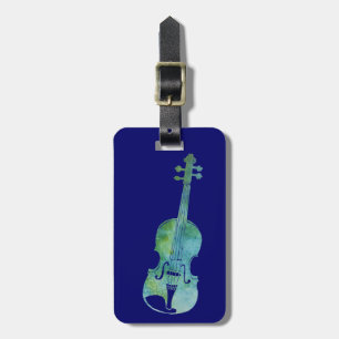 Cool Blue Violin Bagagelabel