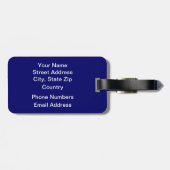 Cool Blue Violin Bagagelabel (Achterkant horizontaal)