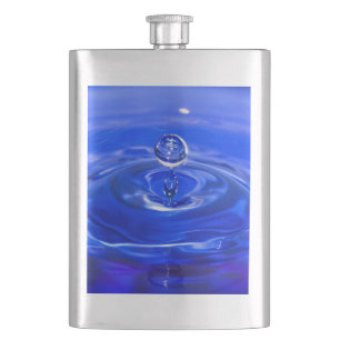 Cool Blue Water Droplet Flacon