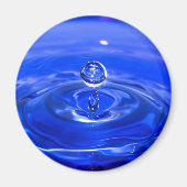 Cool Blue Water Droplet Magneet (Voorkant)