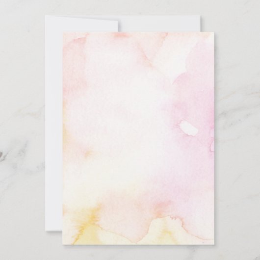 Cool Blue Waterverf Memphis Chic Wedding Kaart (Achterkant)