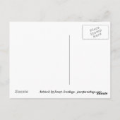 Cool Blue Wereldkaart Briefkaart (Achterkant)