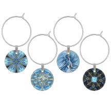 Cool Blue Wine Charm Collectie