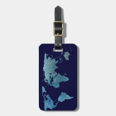 Cool Blue World Bagagelabel (Voorkant verticaal)