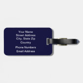 Cool Blue World Bagagelabel (Achterkant horizontaal)