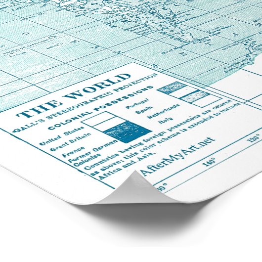 Cool Blue World Poster (Hoek)