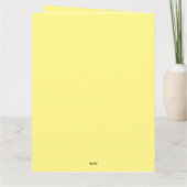 Cool Blue Yellow 13 Birthday Party Invitation Card Kaart (Achterkant)