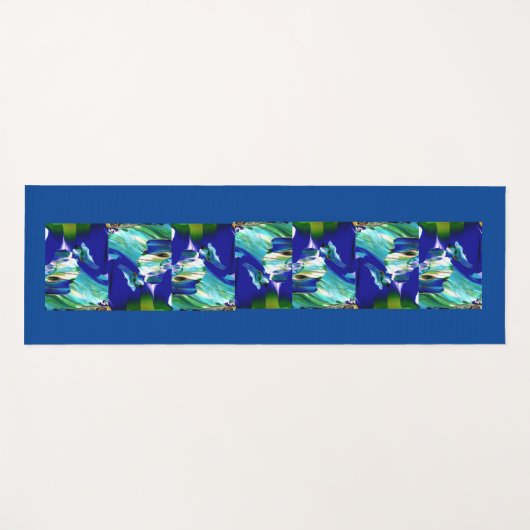 Cool Blue Yoga Mat (Voorkant (horizontaal))