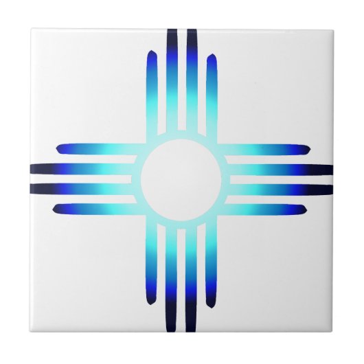 Cool Blue Zia Tegeltje (Voorkant)