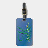 Cool Blueberry Fab Budget Bagagelabel (Voorkant verticaal)