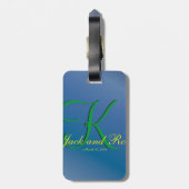 Cool Blueberry Fab Budget Bagagelabel (Achterkant verticaal)