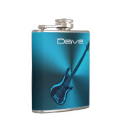 Cool Blues Electric Guitar Custom Music Flask Heupfles (Rechts)