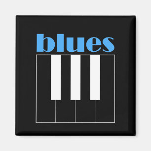 Cool blues piano magneet