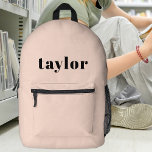 Cool Blush Roze Moderne Minimalistische Trendy Cus Bedrukte Rugzak<br><div class="desc">Introductie van de Cool Blush Pink Modern Minimalist Trendy gepersonaliseerde gedrukte rugzak - een uitzonderlijk accessoire dat naadloos stijl en functionaliteit combineert voor verschillende doeleinden. Deze rugzak is ontworpen voor back-to-school benodigdheden en biedt een gepersonaliseerde touch die zowel bij studenten als docenten weerklinkt. De optie om een naam op te...</div>