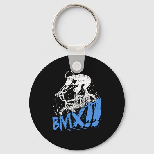 Cool BMX Freestyle BMX Rider Gift Idee Sleutelhanger (Voorkant)