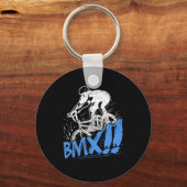 Cool BMX Freestyle BMX Rider Gift Idee Sleutelhanger (Voorkant)