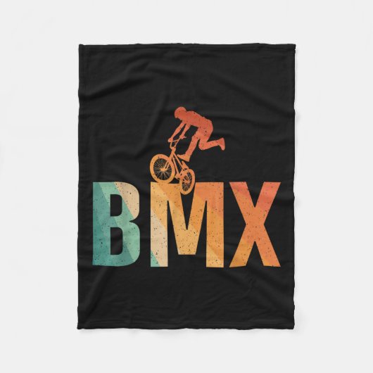 Cool BMX ontwerp voor mannen Vrouwen Jongens BMX R Fleece Deken (Voorkant)