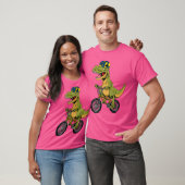Cool BMX voor Heren Jongens Fietser T Rex Dinosaur T-shirt (Unisex)