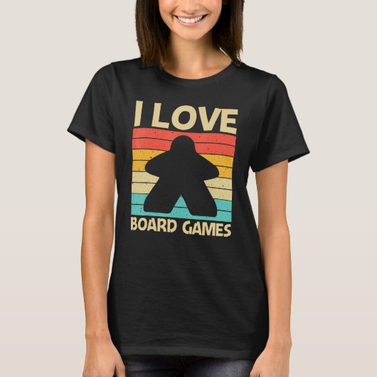 Cool Board Game For Men Women Board Gamer Meeple   T-shirt (Voorkant)