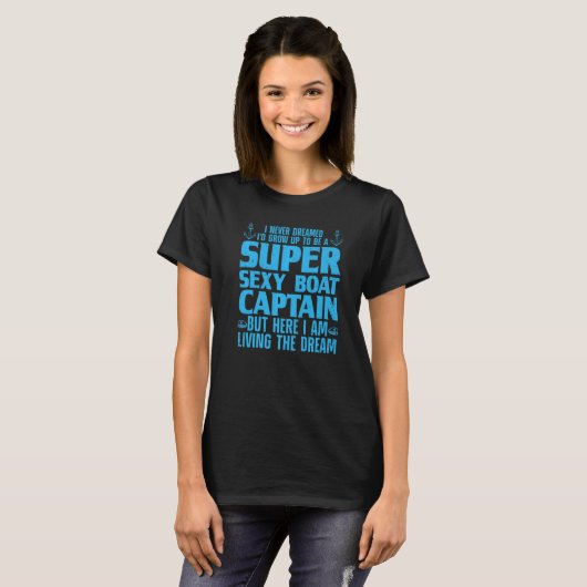 Cool Boat Captain For Men Women Sail Pontoon Boati T-shirt (Voorkant volledig)