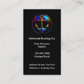 Cool Boating Boat Anchor Marine Theme Visitekaartje (Voorkant)