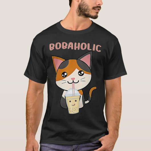 Cool Boba Holic Boba Bubble Tea Lovers   1 T-shirt (Voorkant)