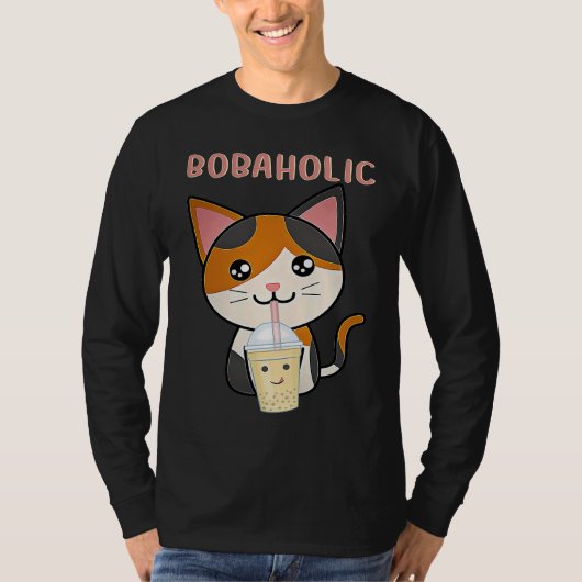 Cool Boba Holic Boba Bubble Tea Lovers   1 T-shirt (Voorkant)