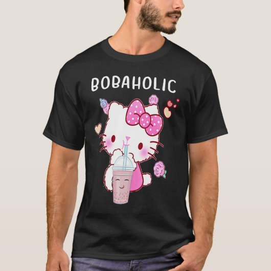 Cool Boba Holic Boba Bubble Tea Lovers T-shirt (Voorkant)
