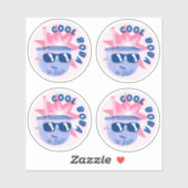 Cool Boba- Verpakking van 4 Sticker (Vel)